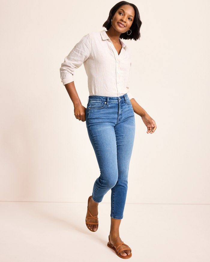 High-Rise Skinny Ankle Jeans