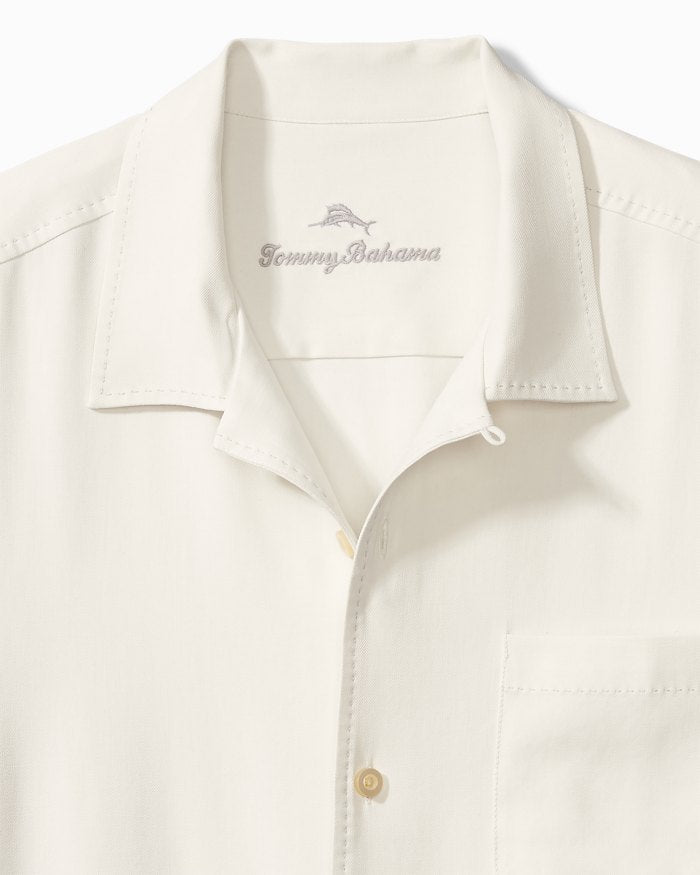 Hawaiian Herringbone Silk Camp Shirt