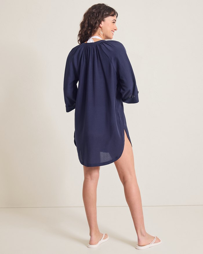Capri Coast Boyfriend Beach Shirt