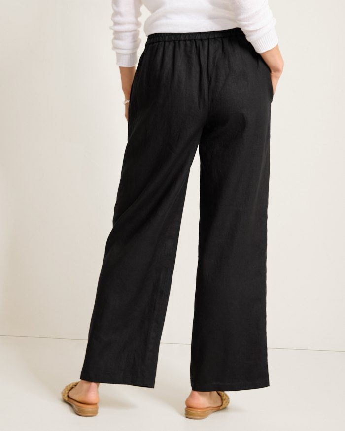 Two Palms High-Rise Linen Easy Pants