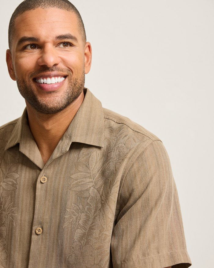 Maui Border Silk Camp Shirt