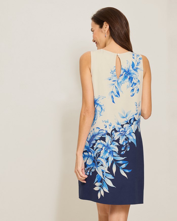 Flora Fresco Silk Shift Dress