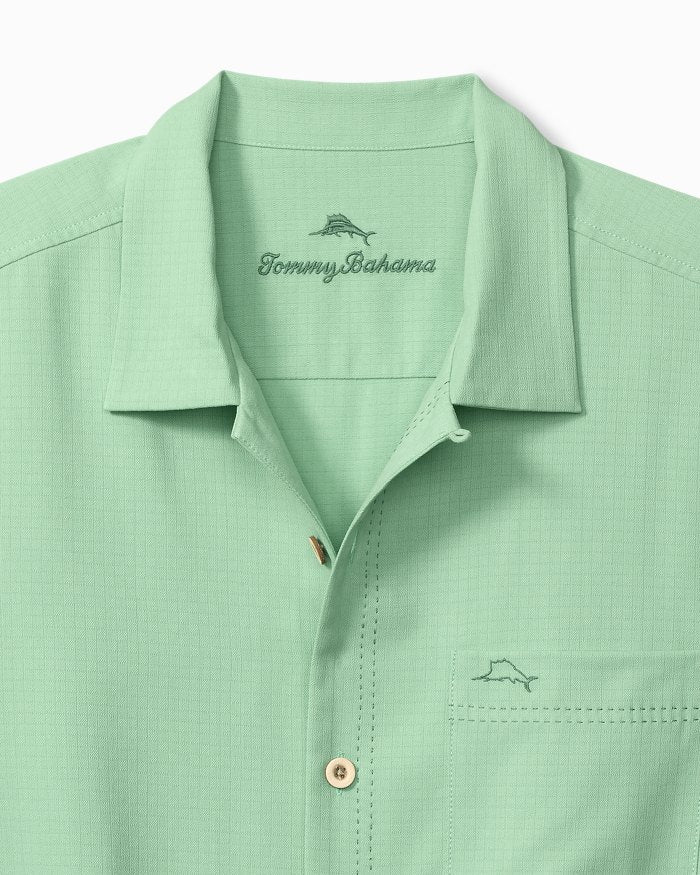 Big & Tall Coastal Breeze Check IslandZone Camp Shirt