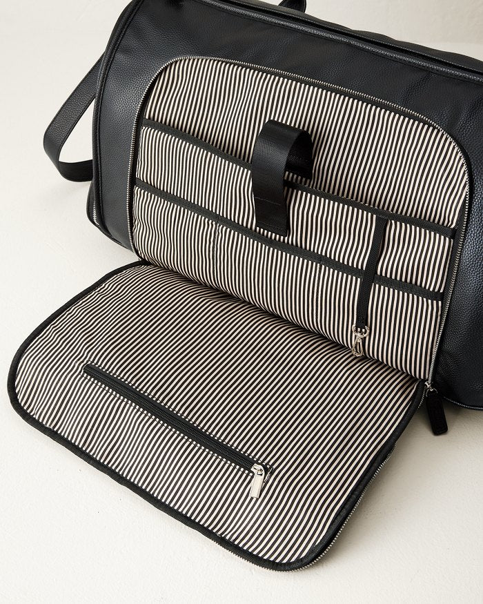Brett Black 2-In-1 Roller Garment Duffel Bag