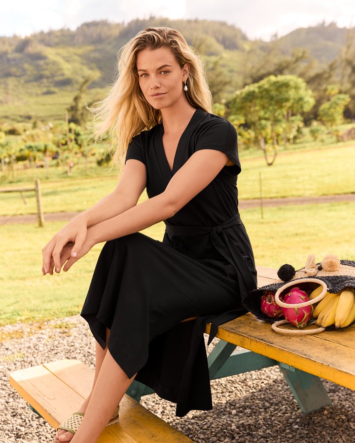 Islandscape Jersey Midi Dress