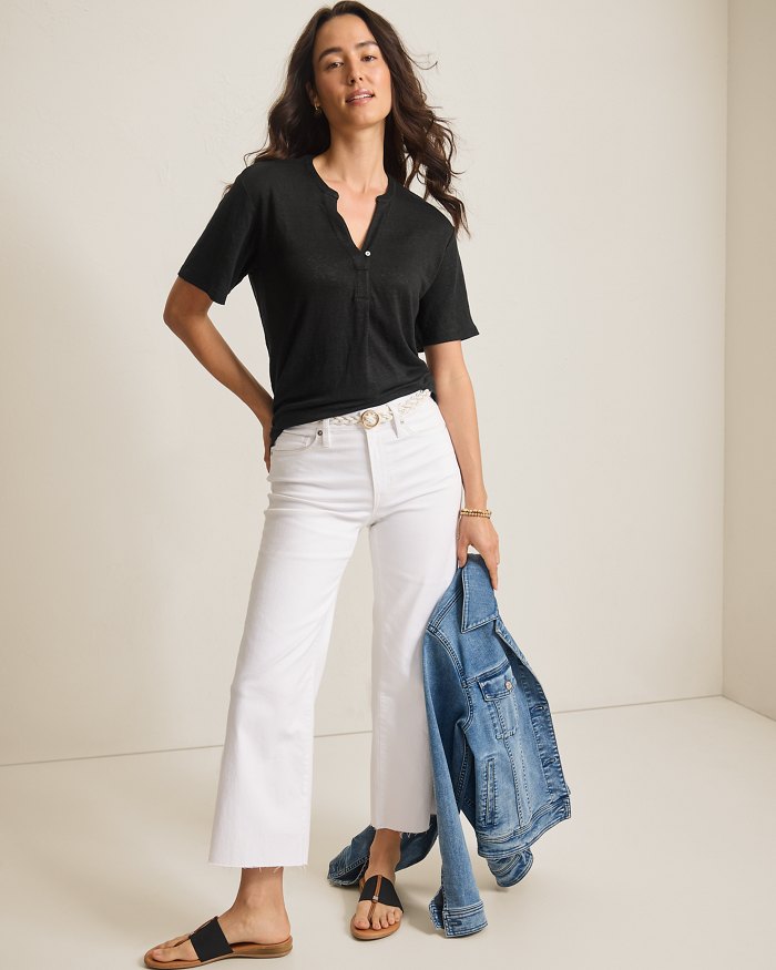 Linnea Short-Sleeve Linen T-Shirt