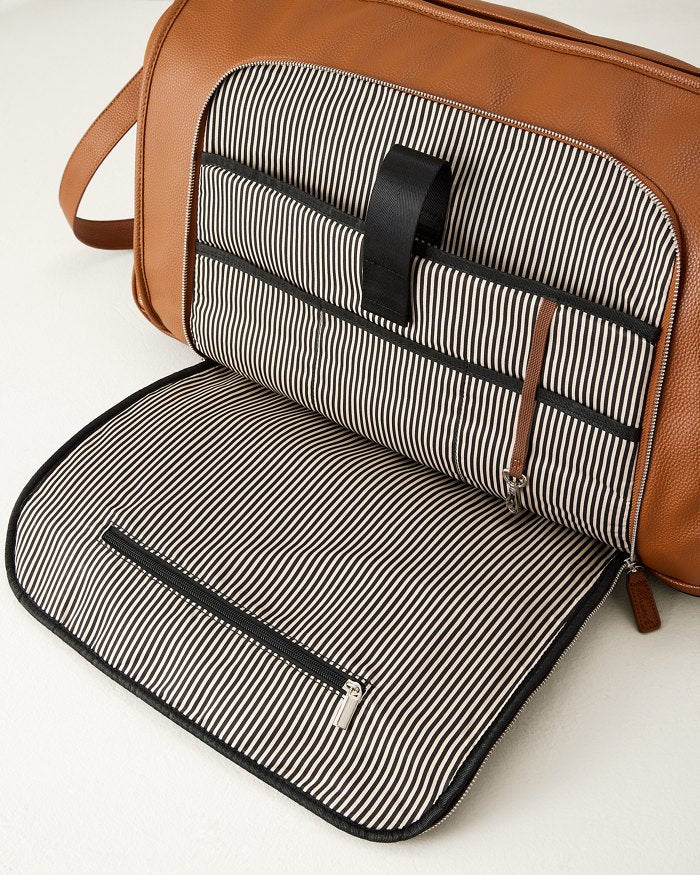 Brett Chestnut 2-In-1 Roller Garment Duffel Bag