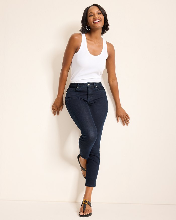 High-Rise Skinny Ankle Jeans