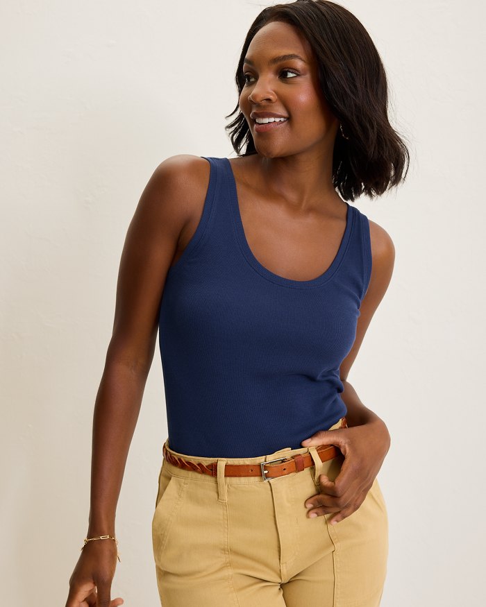 Sunset Bay Ribbed Tank Top