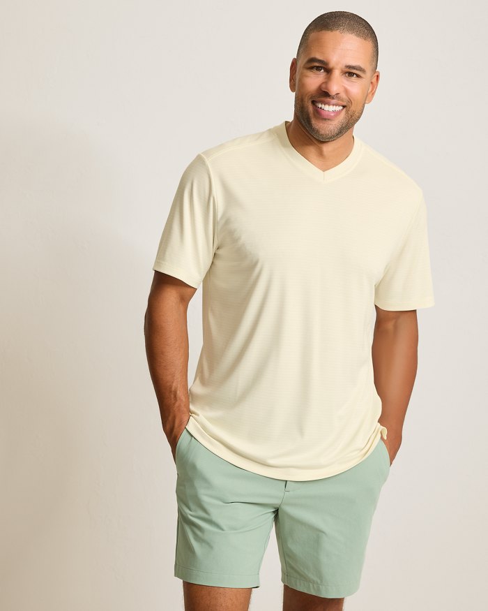 Bay Stripe V-Neck IslandZone T-Shirt