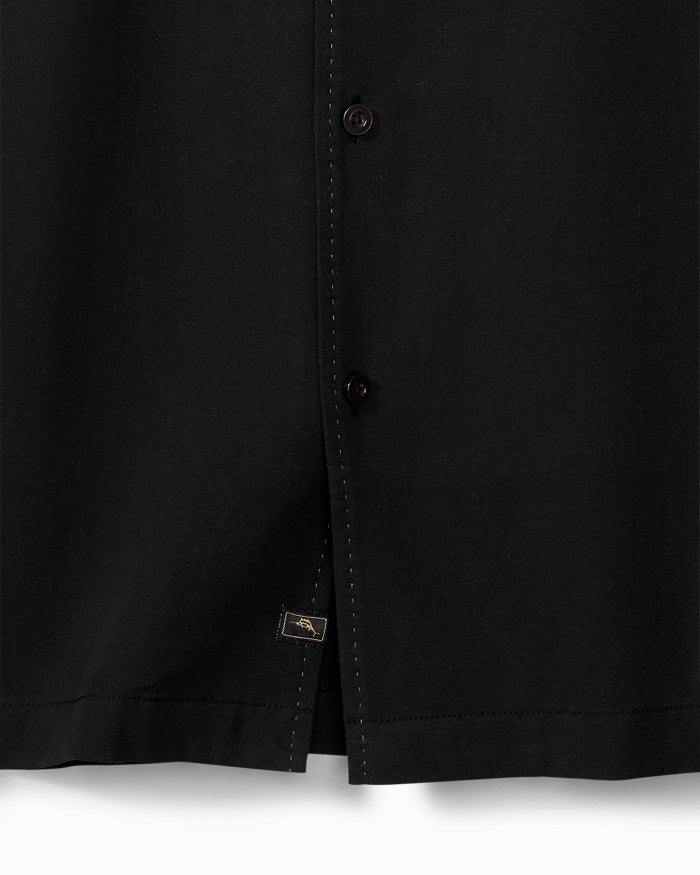 Hawaiian Herringbone Silk Camp Shirt