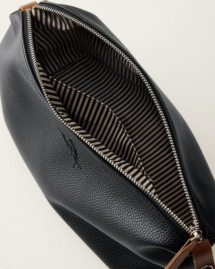 Black Embossed Marlin Dopp Kit