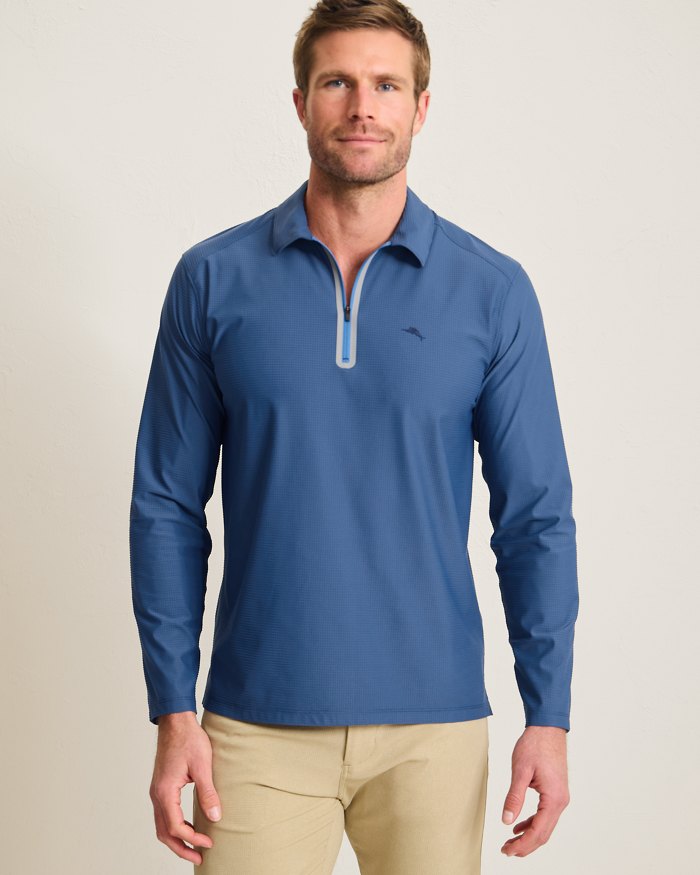 Pebble Coast Half-Zip IslandZone Polo
