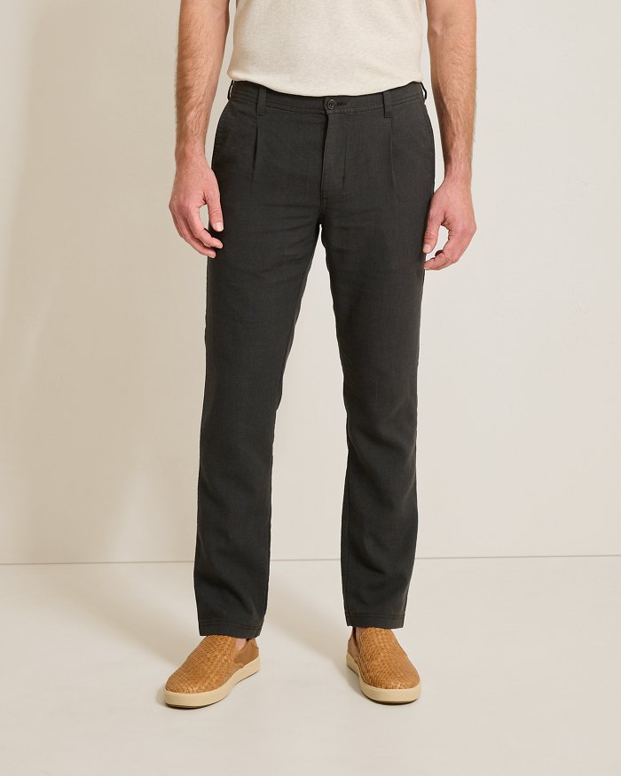 Big & Tall Isla Sands Stripe Stretch-Linen Pants