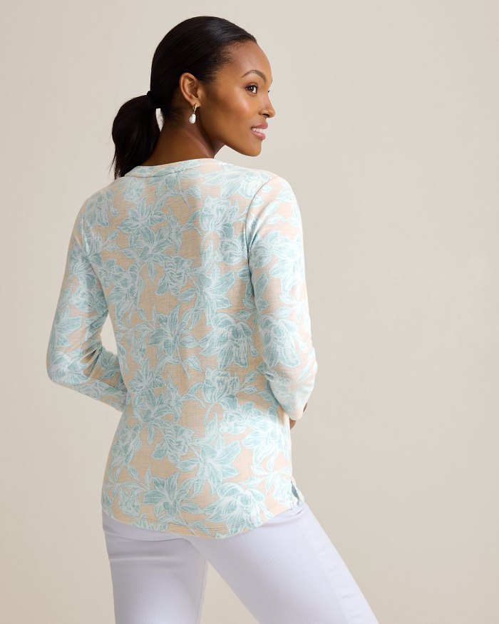Ashby Isles Paradiso Petals 3/4-Sleeve T-Shirt