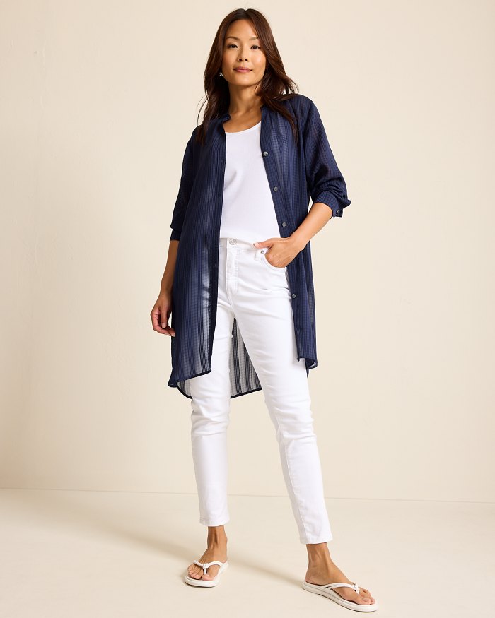 Cadiz Chiffon Boyfriend Beach Shirt