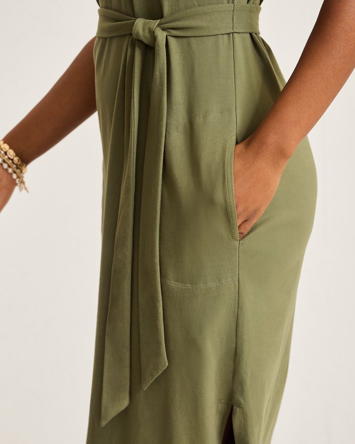 Islandscape Jersey Midi Dress
