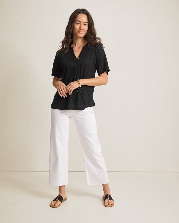 Linnea Short-Sleeve Linen T-Shirt