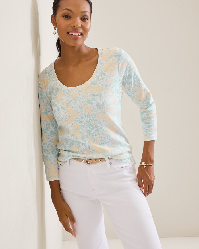 Ashby Isles Paradiso Petals 3/4-Sleeve T-Shirt
