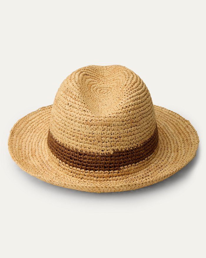 Crochet Raffia Packable Hat
