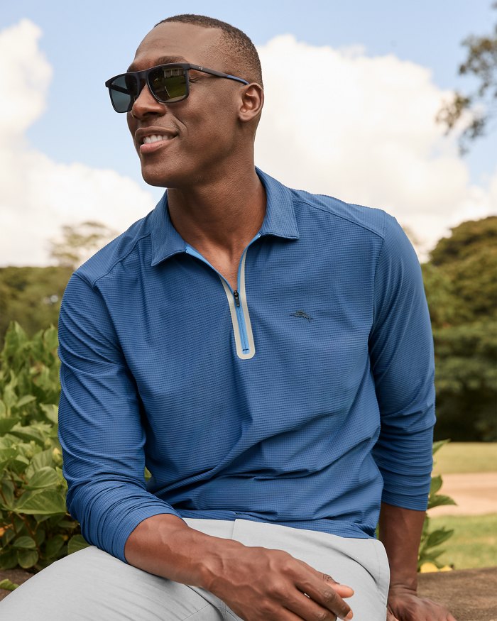 Pebble Coast Half-Zip Polo
