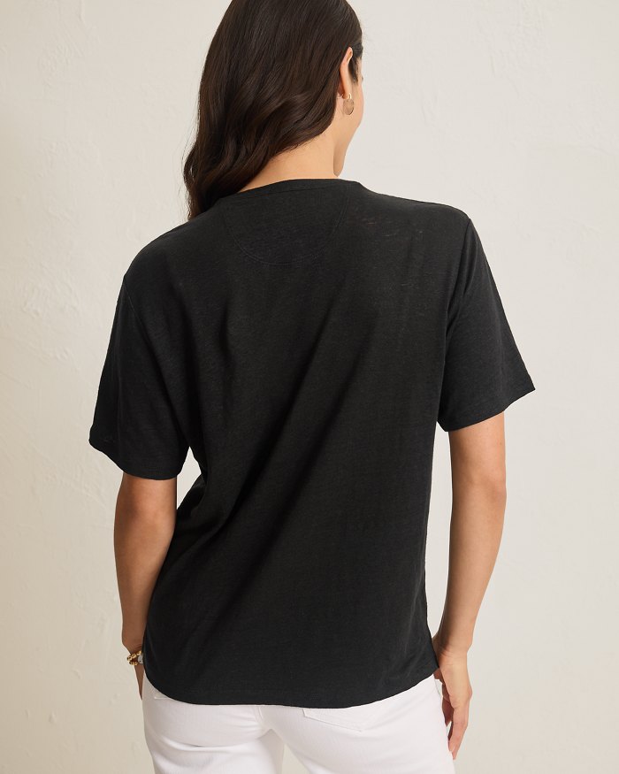 Linnea Short-Sleeve Linen T-Shirt