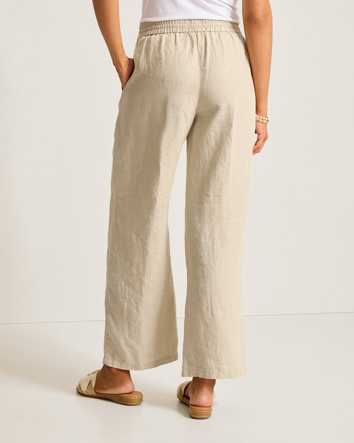 Two Palms High-Rise Linen Easy Pants