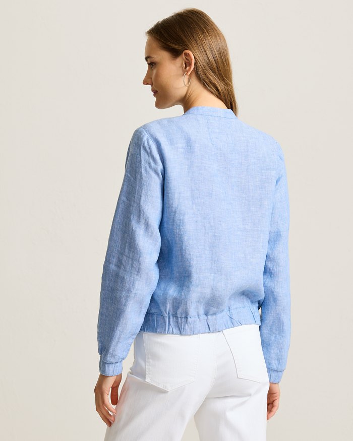 Two Palms Linen Bomber Jacket
