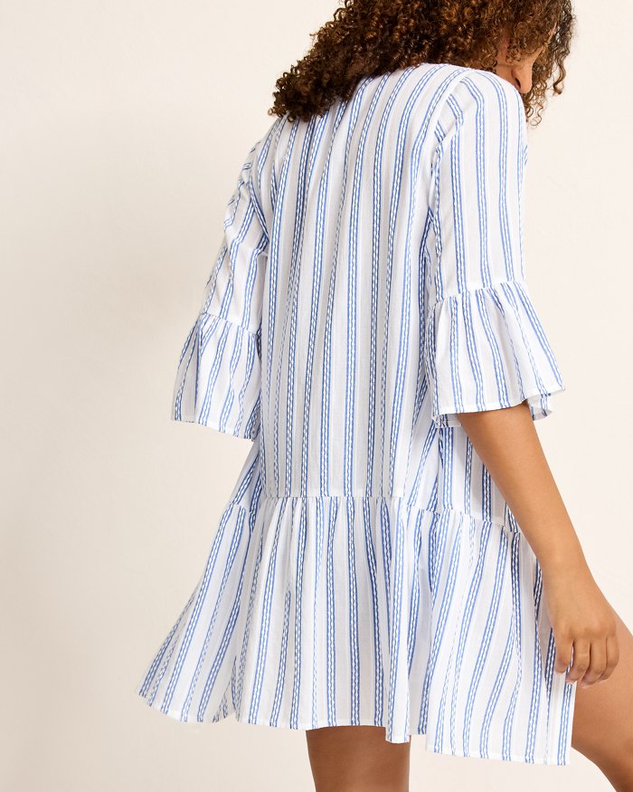 Bonita Stripe Coverup Shirt Dress