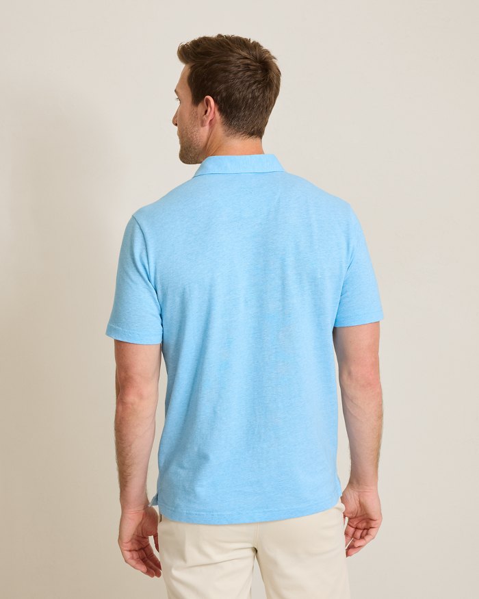 Laurito Beach Linen-Blend Polo