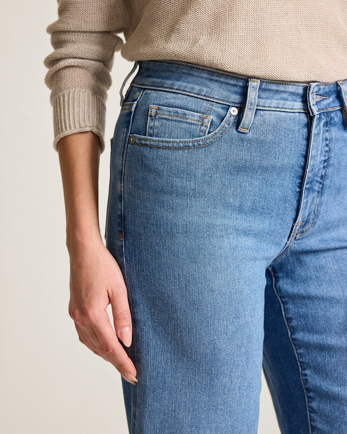 High-Rise Cropped Wide-Leg Jeans