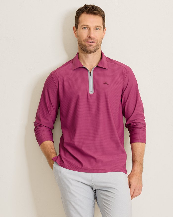 Pebble Coast Half-Zip IslandZone Polo