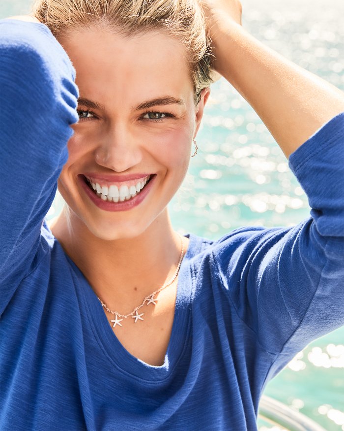 Ashby Isles Scoop-Neck 3/4-Sleeve T-Shirt