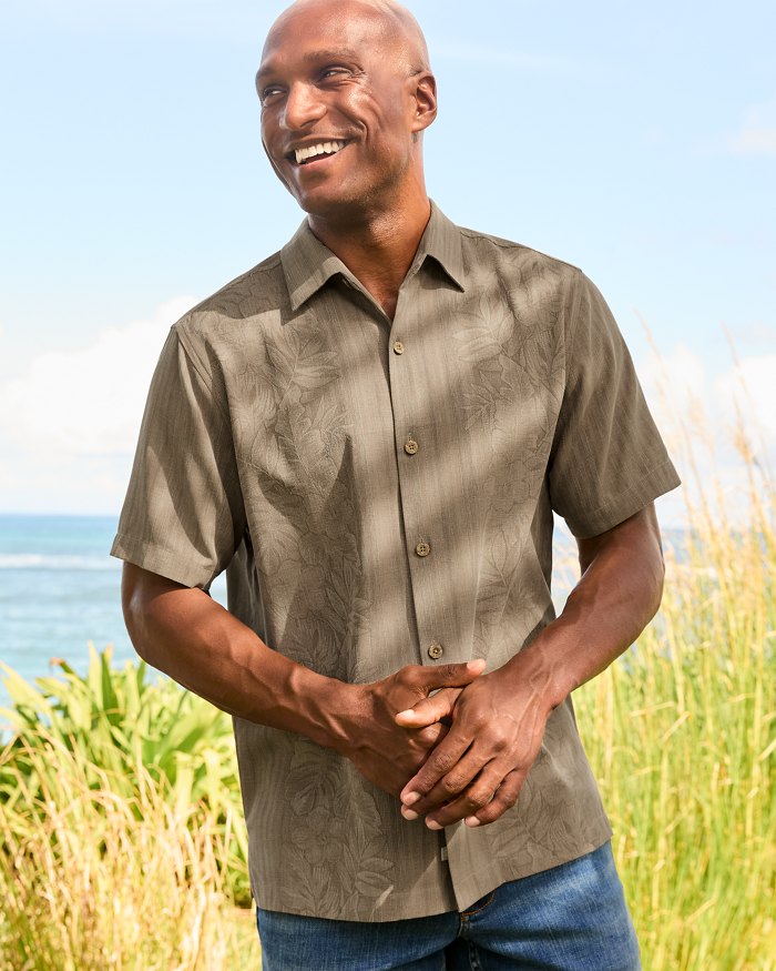 Maui Border Silk Camp Shirt