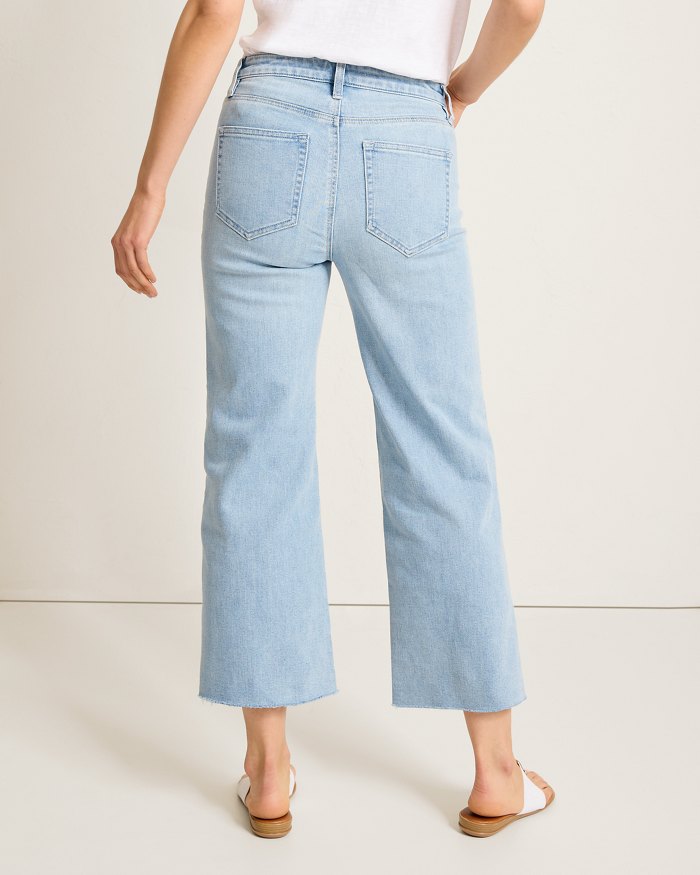 High-Rise Cropped Wide-Leg Jeans