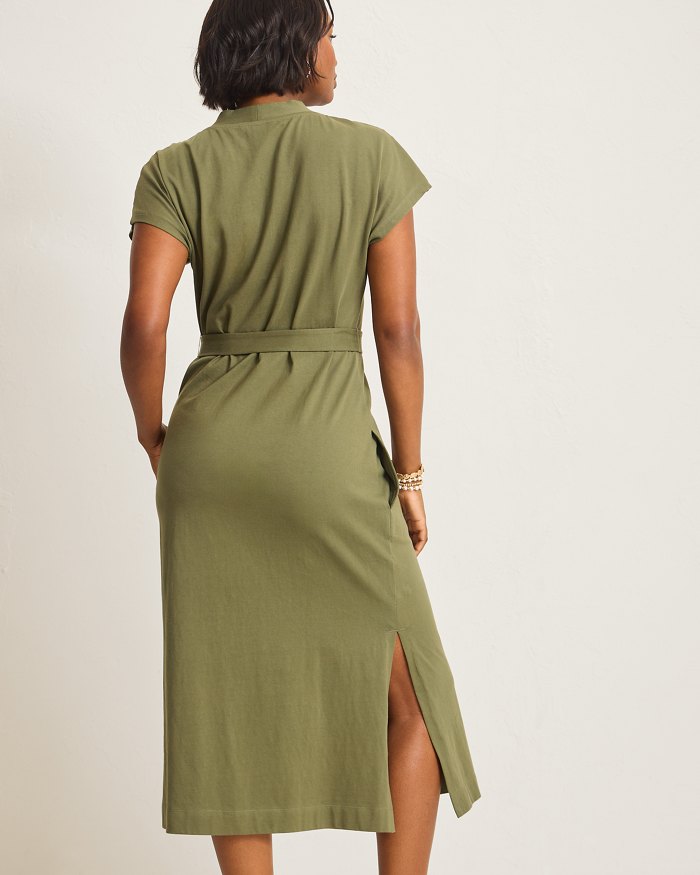 Islandscape Jersey Midi Dress