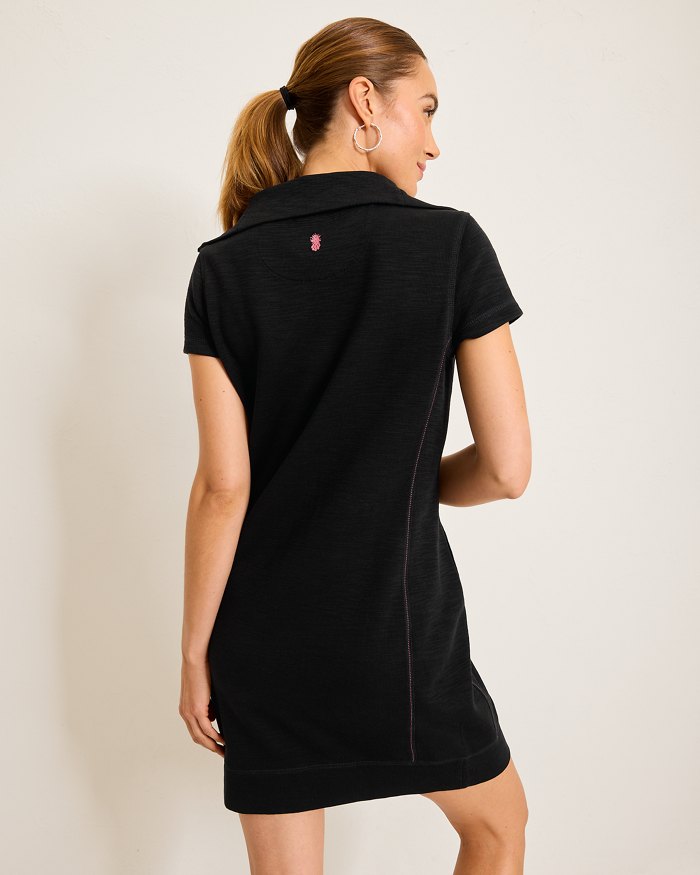 Tobago Bay Half-Zip Collared Dress