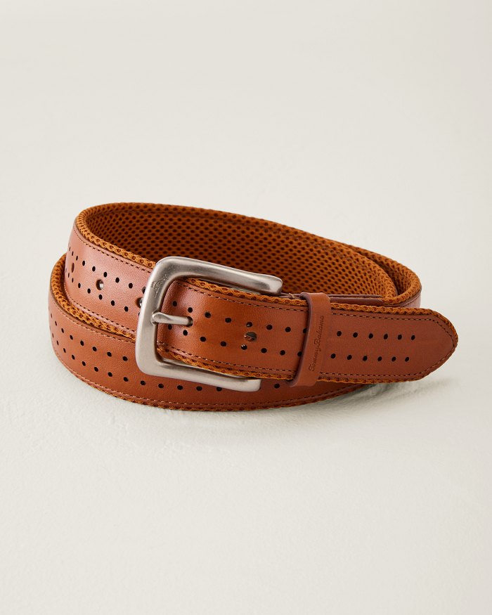 Big & Tall Leather Perforated Belt