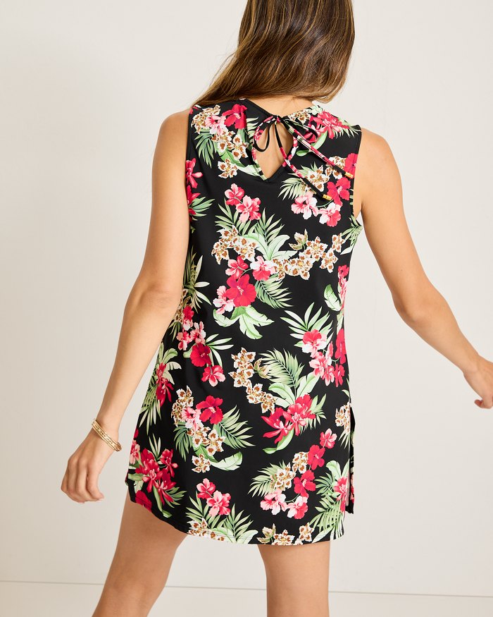 Lily Cat Split-Neck Beach Romper