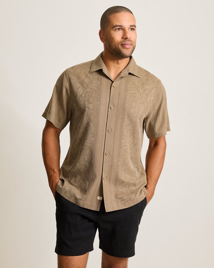 Maui Border Silk Camp Shirt