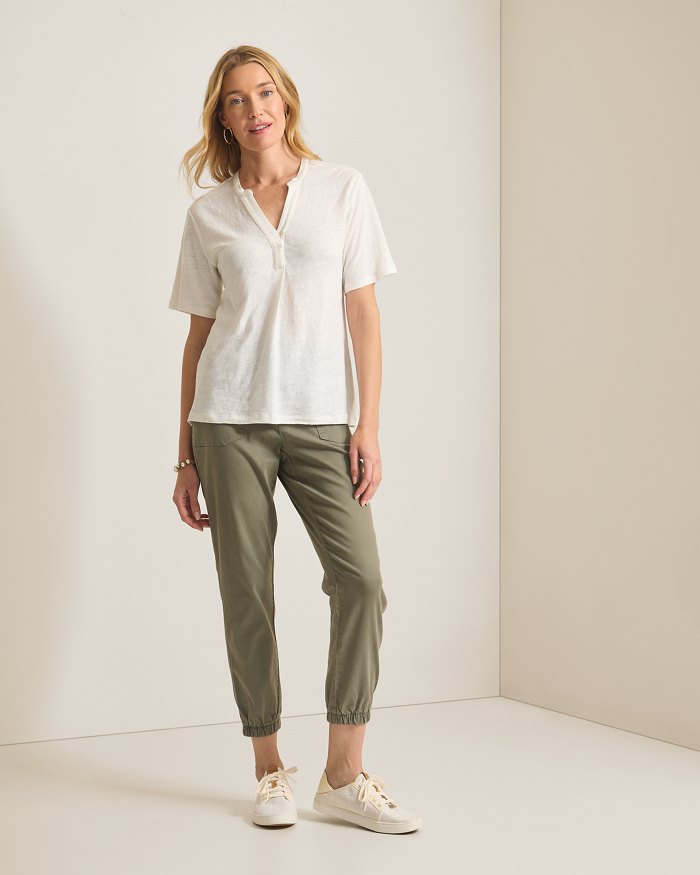 Linnea Short-Sleeve Linen T-Shirt