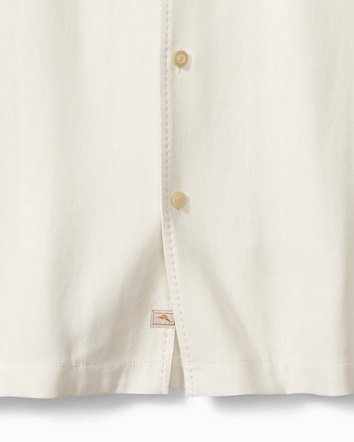 Hawaiian Herringbone Silk Camp Shirt