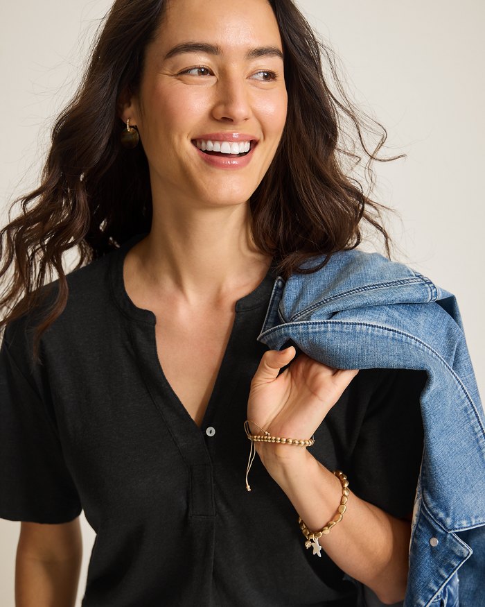 Linnea Short-Sleeve Linen T-Shirt