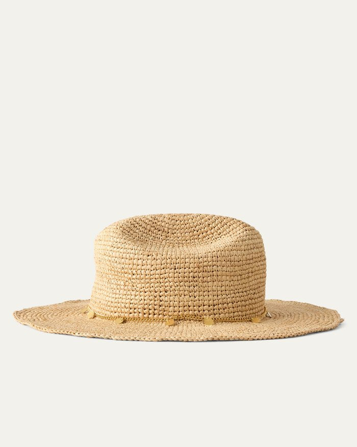 Raffia Cattleman's Cowboy Packable Hat