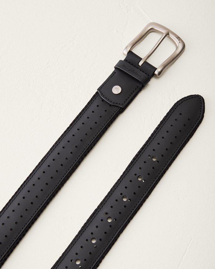 Big & Tall Leather Perforated Belt
