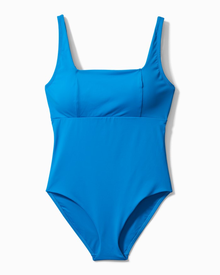 Square Neck One-Piece Swimsuit