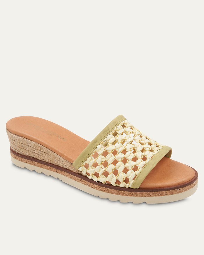 André Assous Nessie Raffia Espadrille Wedges