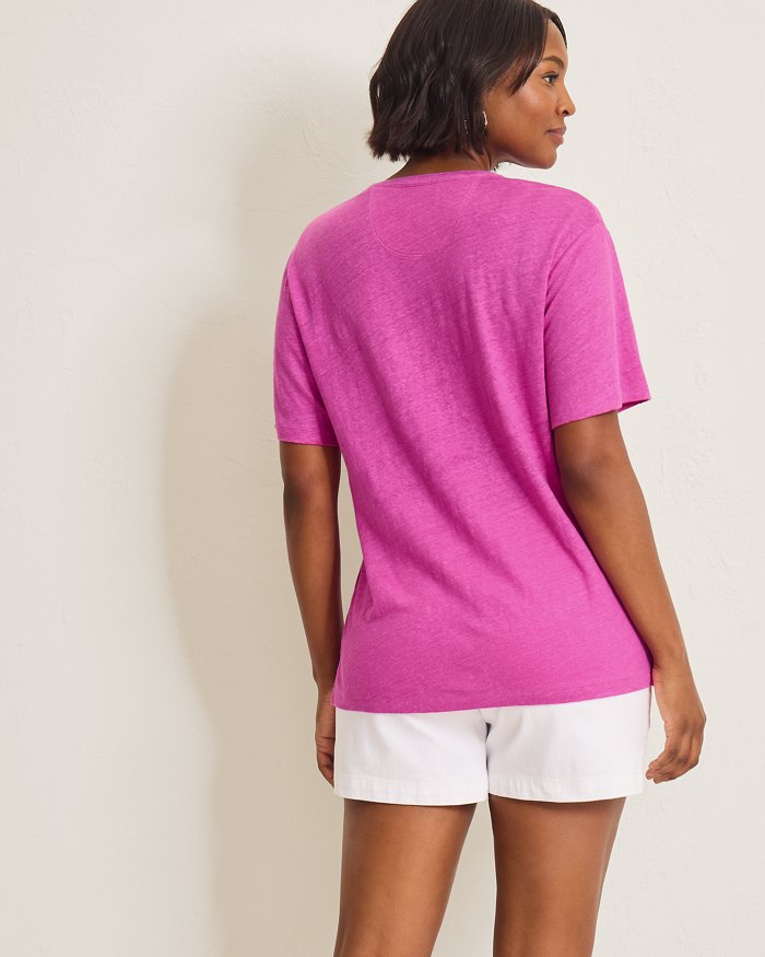 Linnea Short-Sleeve Linen T-Shirt