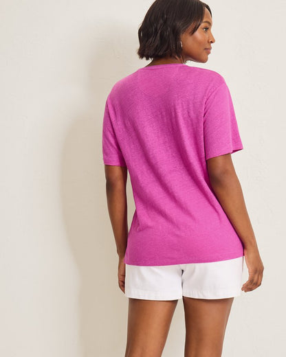 Linnea Short-Sleeve Linen T-Shirt