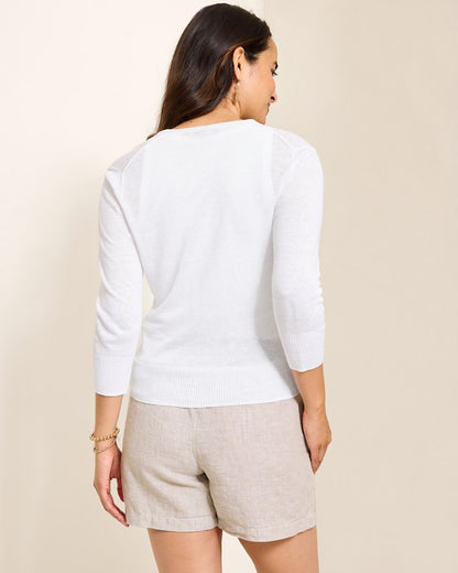 Addison Linen-Blend Cardigan